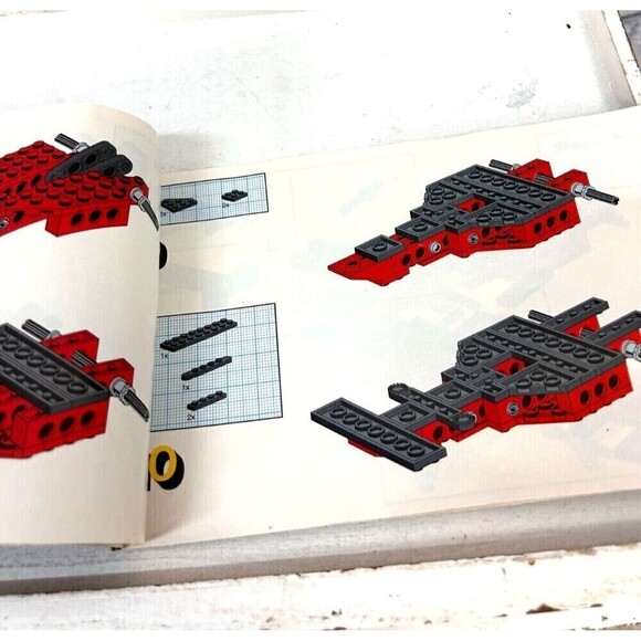 Vintage Lego Technic 8808 8720 Formula One Racer Instruction Manual Book Only - Picture 8 of 10
